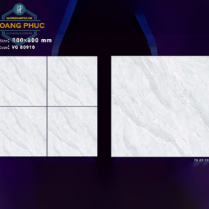 Gạch lát nền 80x80Cm VICENZA Đá Bóng Kính 80910