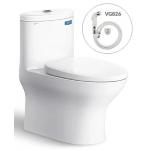 Bồn Cầu Viglacera V37M Xả Xoáy Nắp Êm V37 + Vòi Xịt VG826