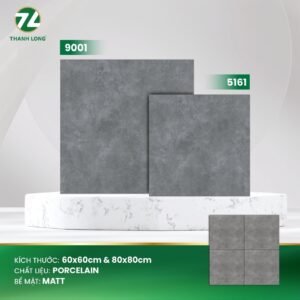 Gạch lát nền 80x80 TASA Matt 9001