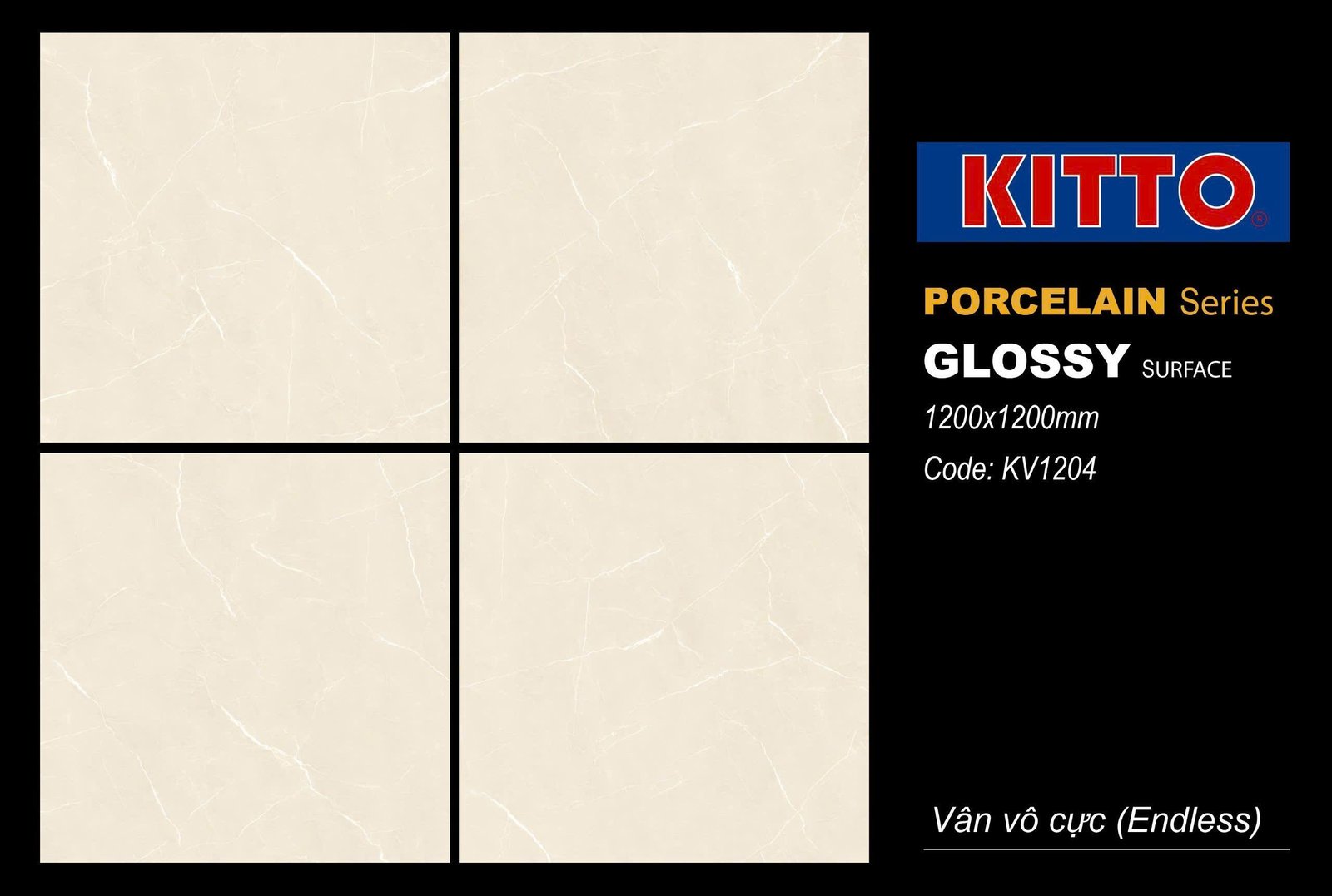 Gạch Porcelain 1200x1200mm KITTO KV1204